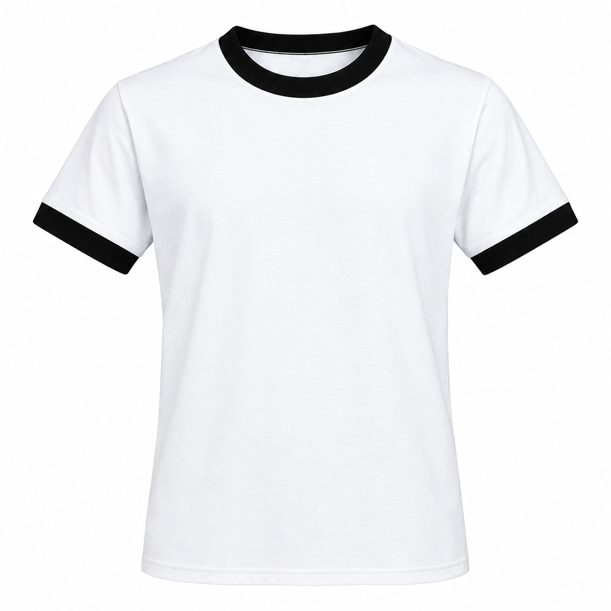Playera cuello redondo Con azul marino